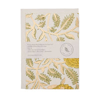 Hand Block Printed Greeting Card | Marigold Glitz Sunshine